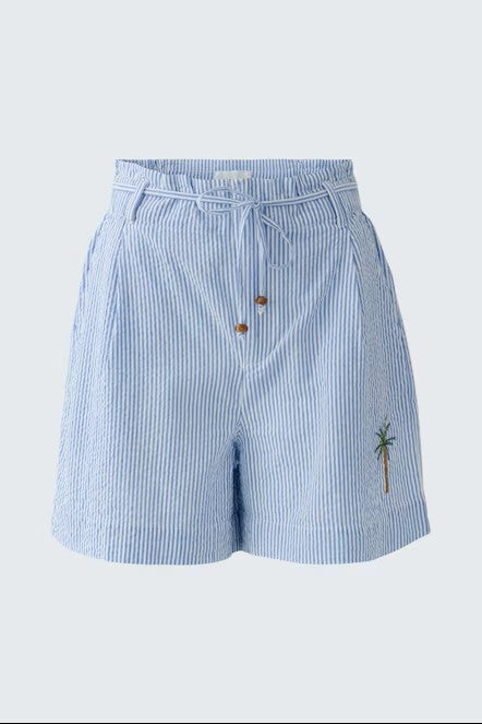 Oui 98675 Blue/White Striped Shorts