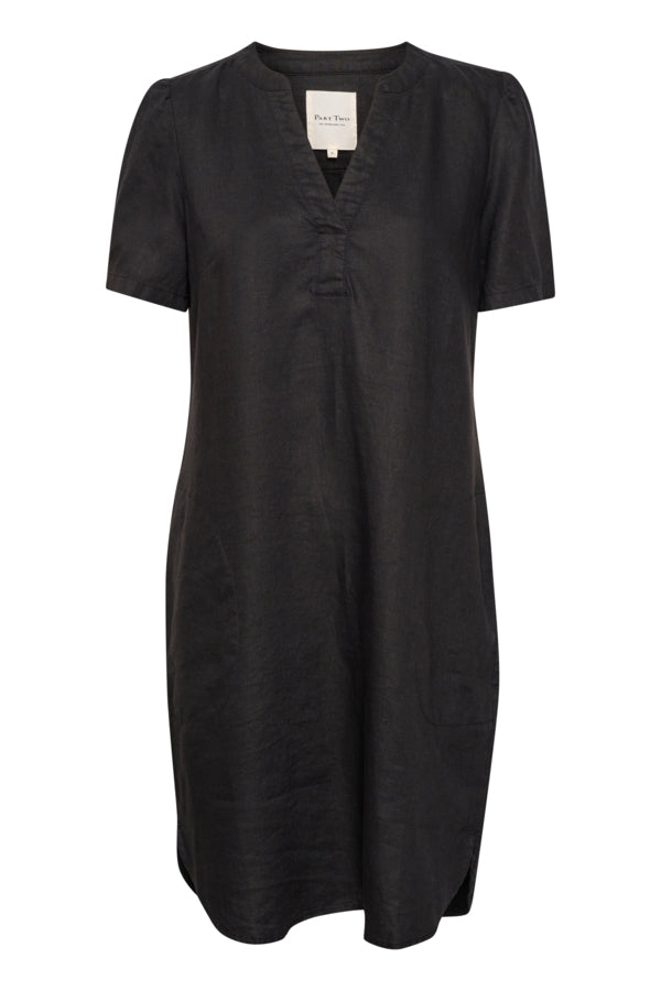 Part Two Aminase  Linen Dress - Rust or Black