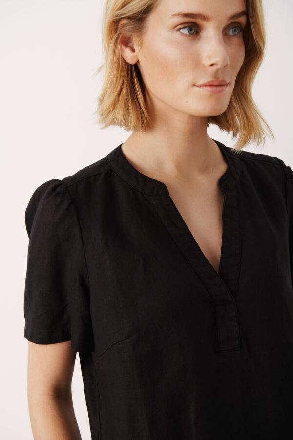 Part Two Aminase  Linen Dress - Rust or Black