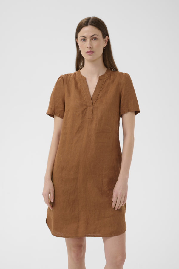 Part Two Aminase  Linen Dress - Rust or Black