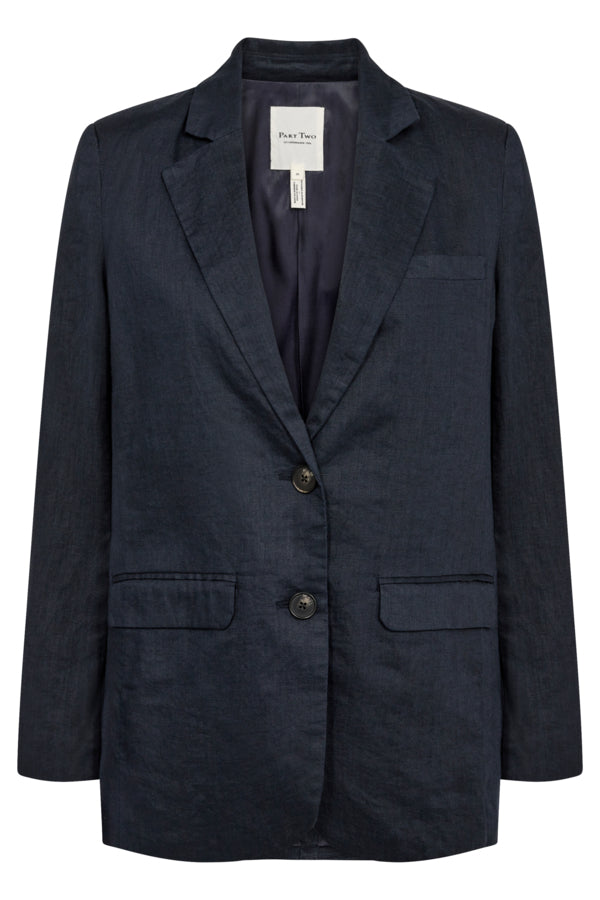 Part Two Nyan  Linen Blazer - Cream, Navy or White