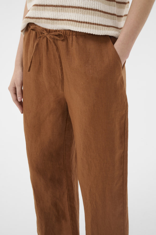 Part Two  Berita White or Rust Linen Trousers