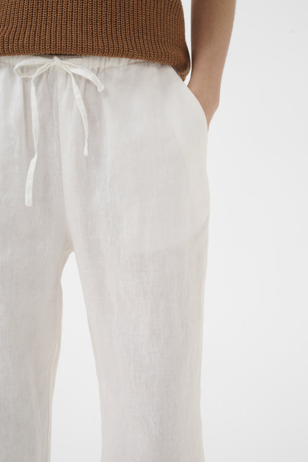 Part Two  Berita White or Rust Linen Trousers