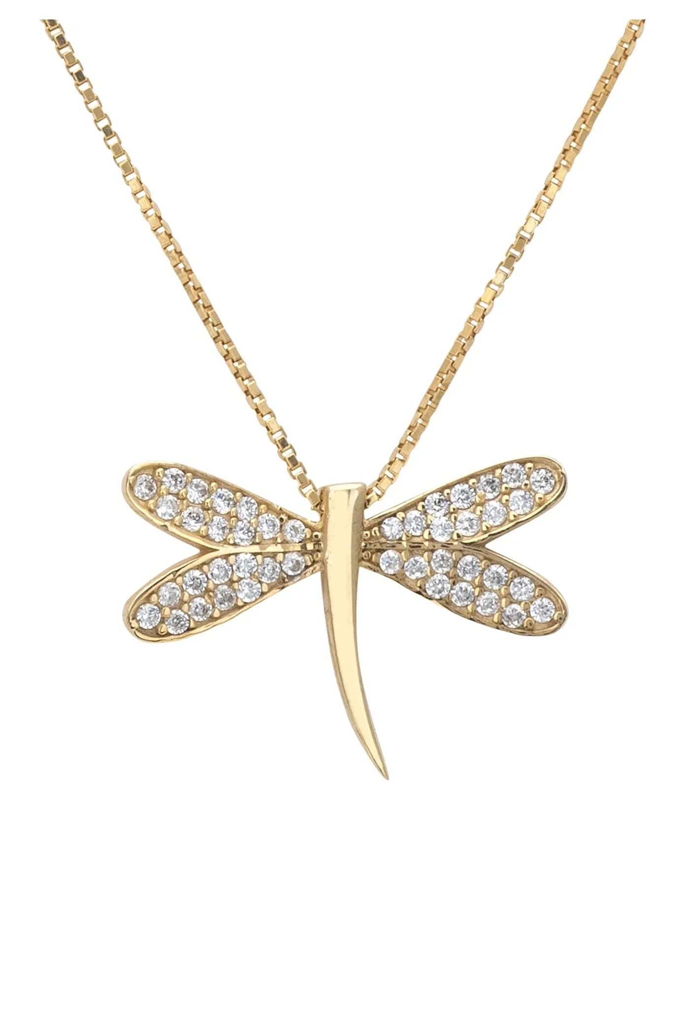 Latelita Dragonfly Pendant Necklace Gold