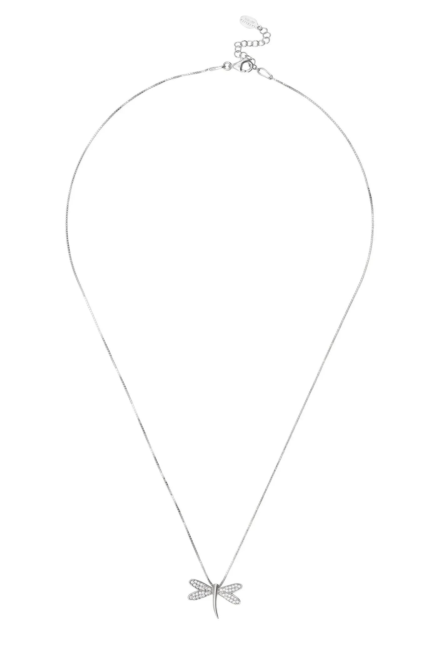 Latelita Dragonfly Pendant Necklace Silver