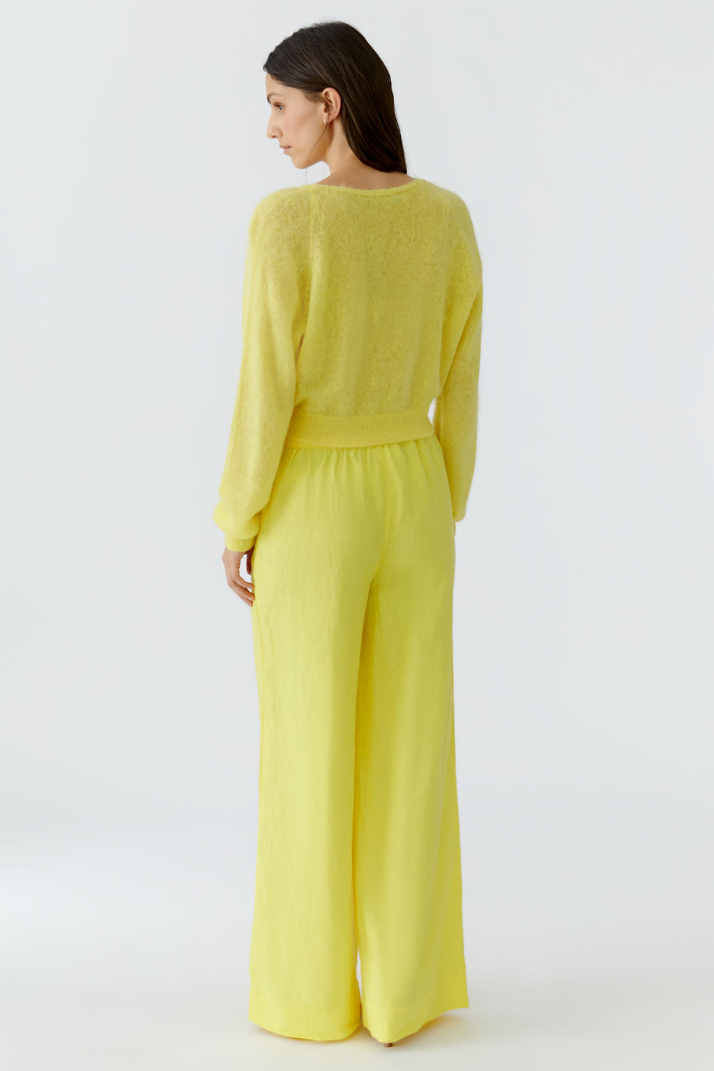 Oui 97162  Cardigan in Lemon Zest or White