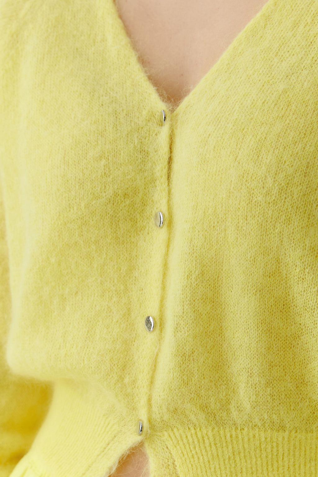 Oui 97162  Cardigan in Lemon Zest or White