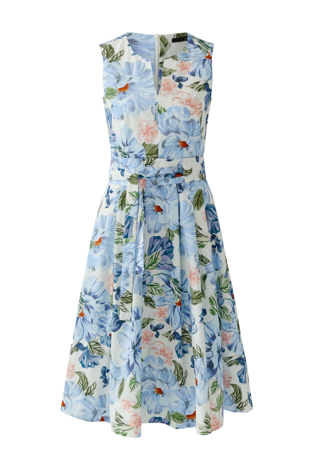Oui 97167 Blue/White Sleeveless Dress