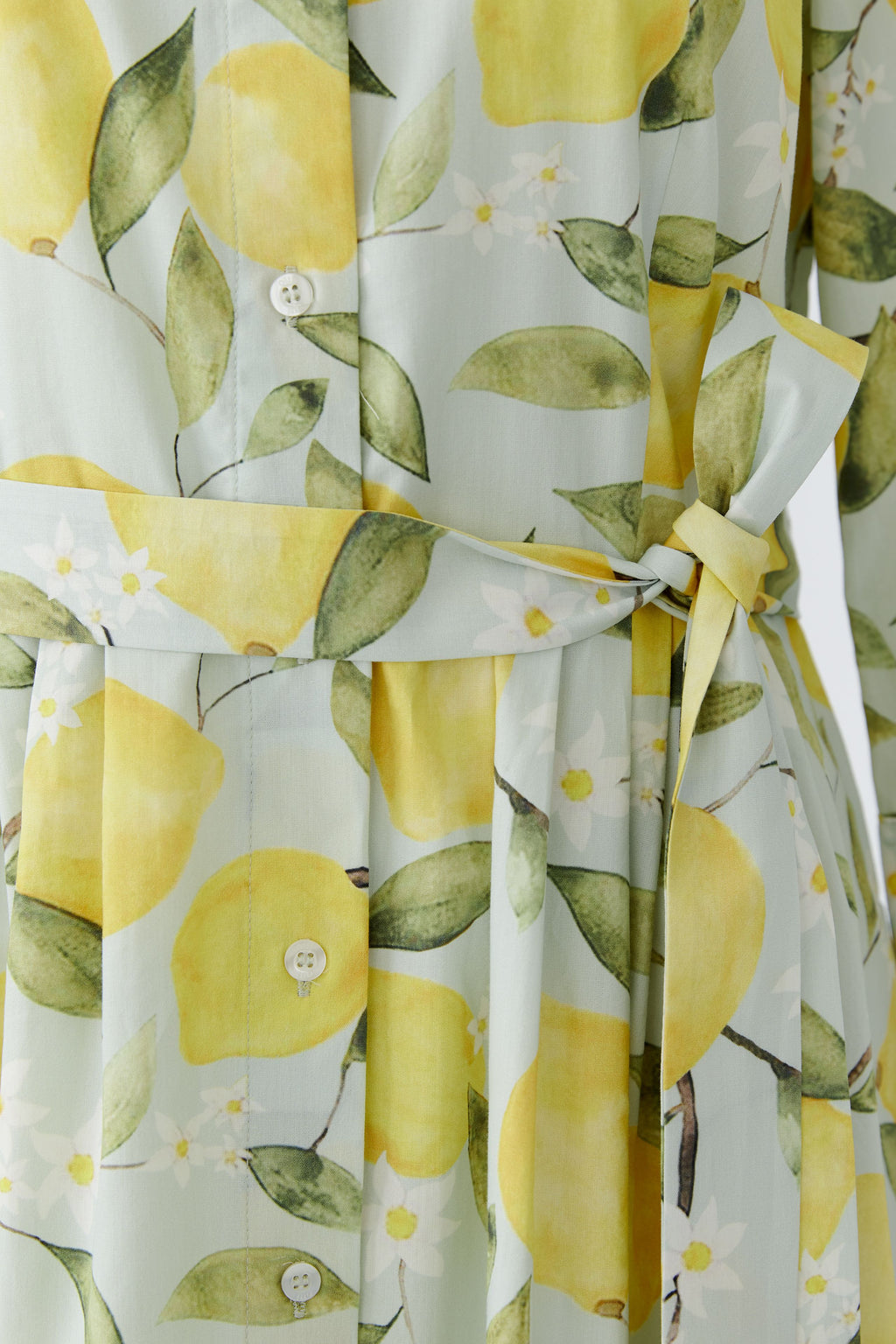 Oui 97174 Yellow Lemon Shirt Dress