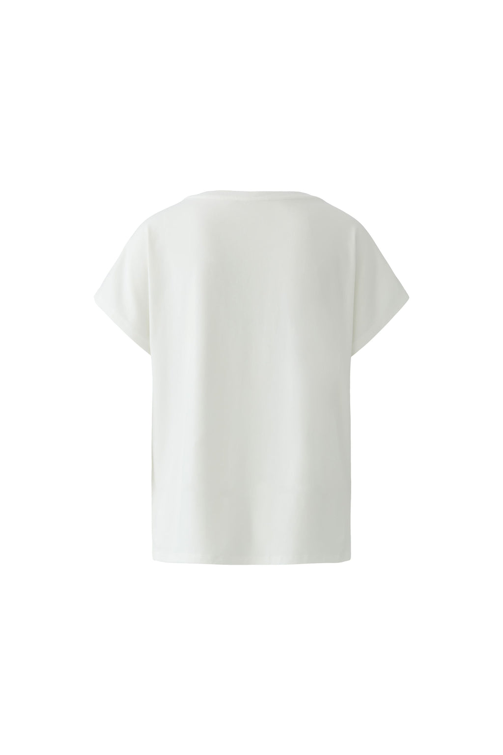 Oui 97200 White/Yellow Diamante T.shirt