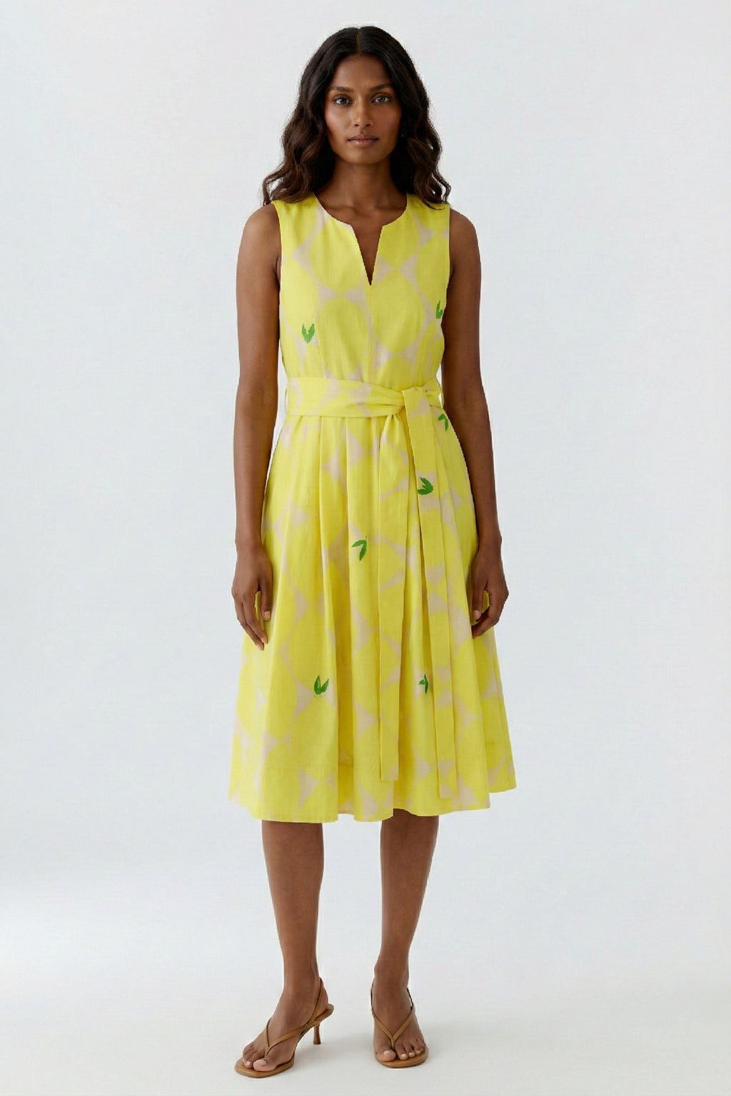 Oui 97347 Yellow/stone Sleeveless Dress