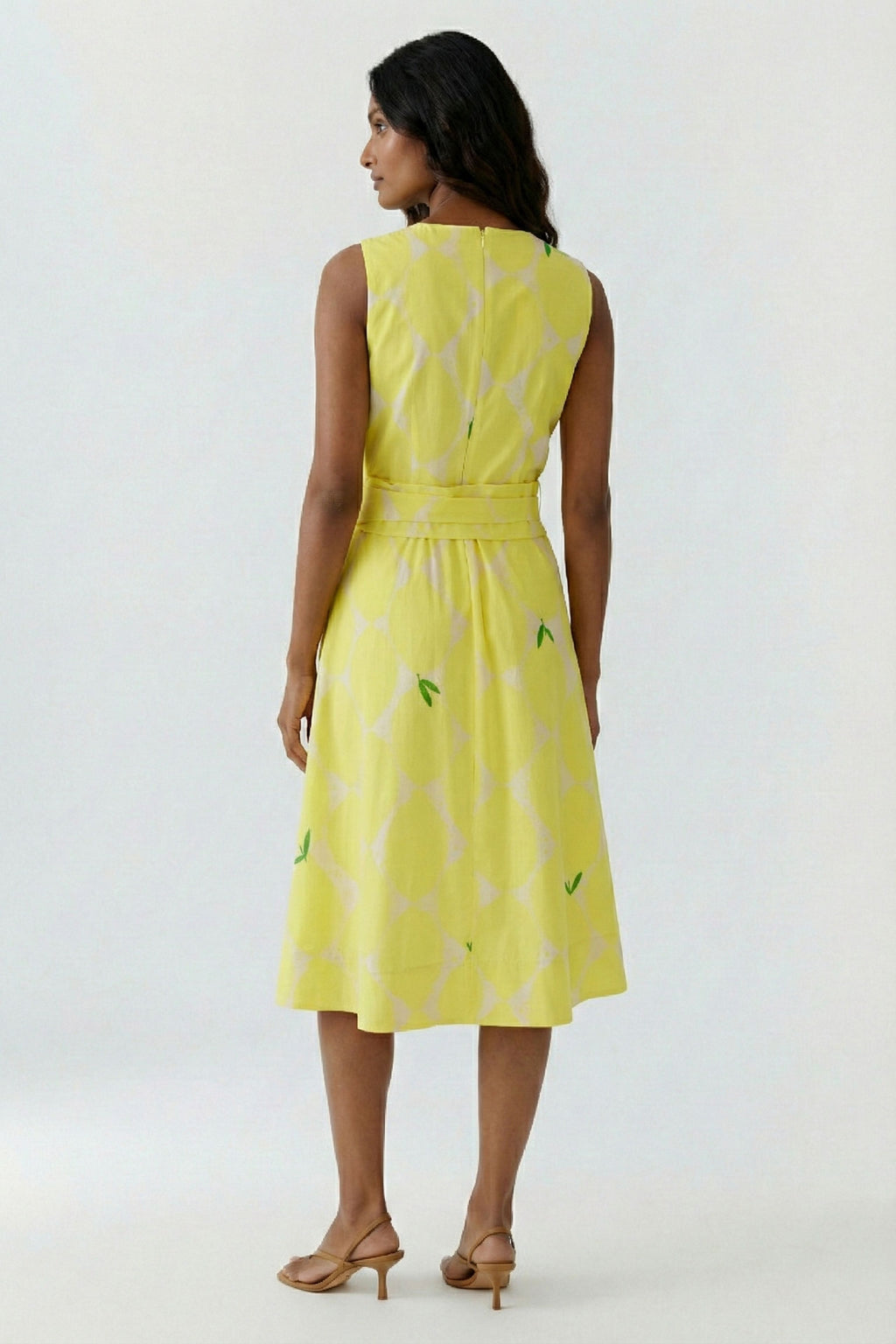 Oui 97347 Yellow/stone Sleeveless Dress