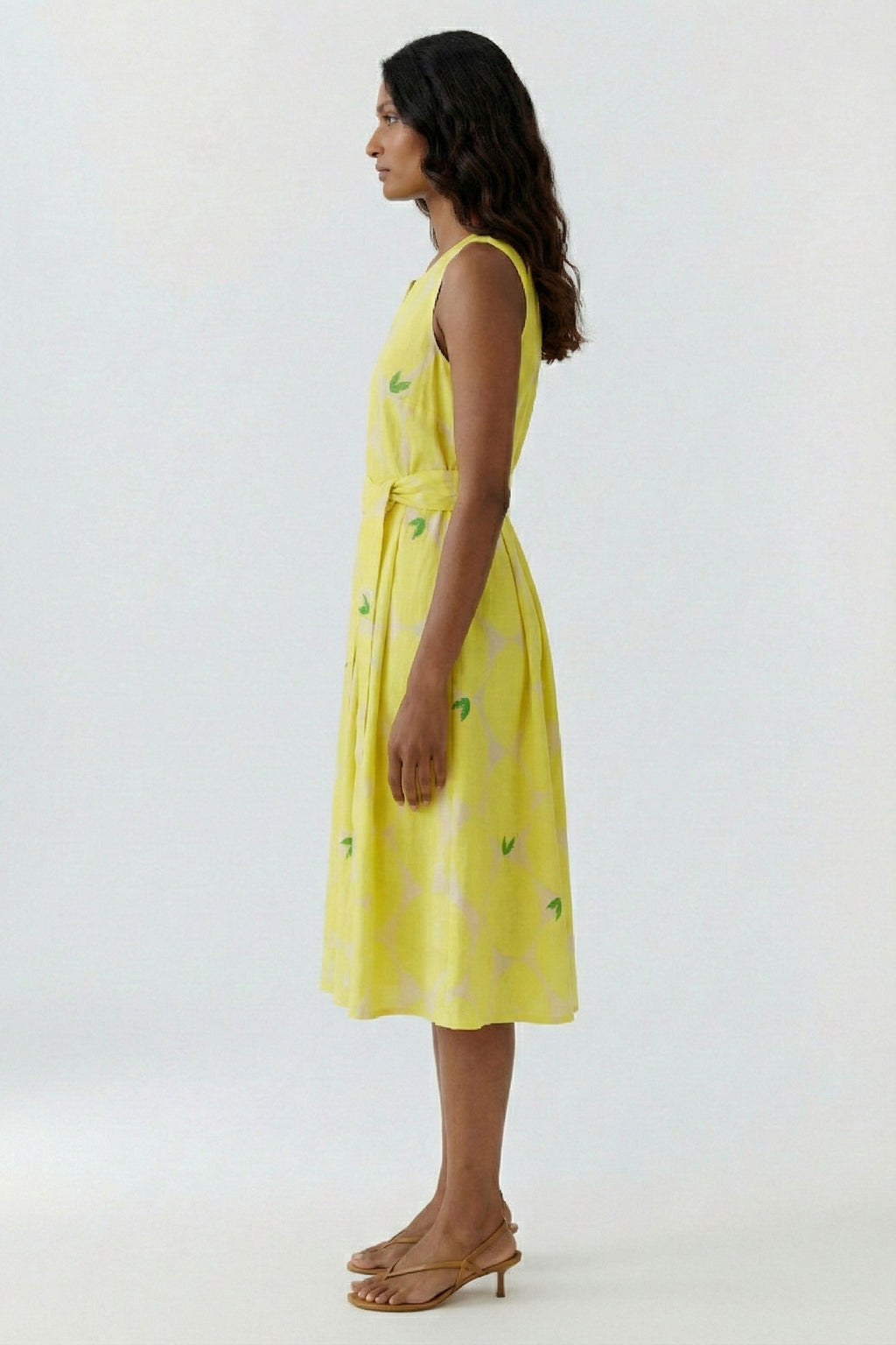 Oui 97347 Yellow/stone Sleeveless Dress