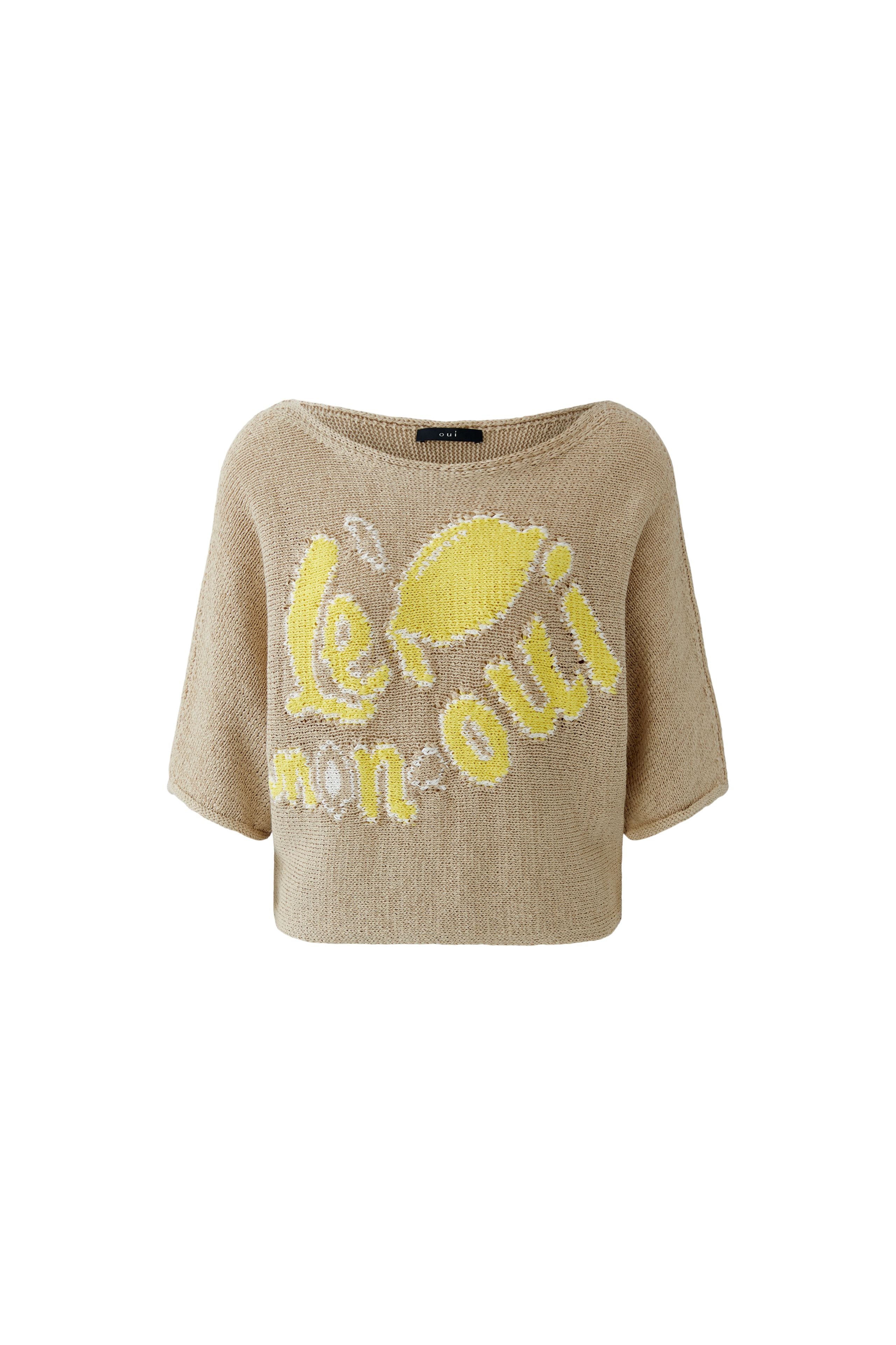 Oui 97433 Camel/yellow Jumper