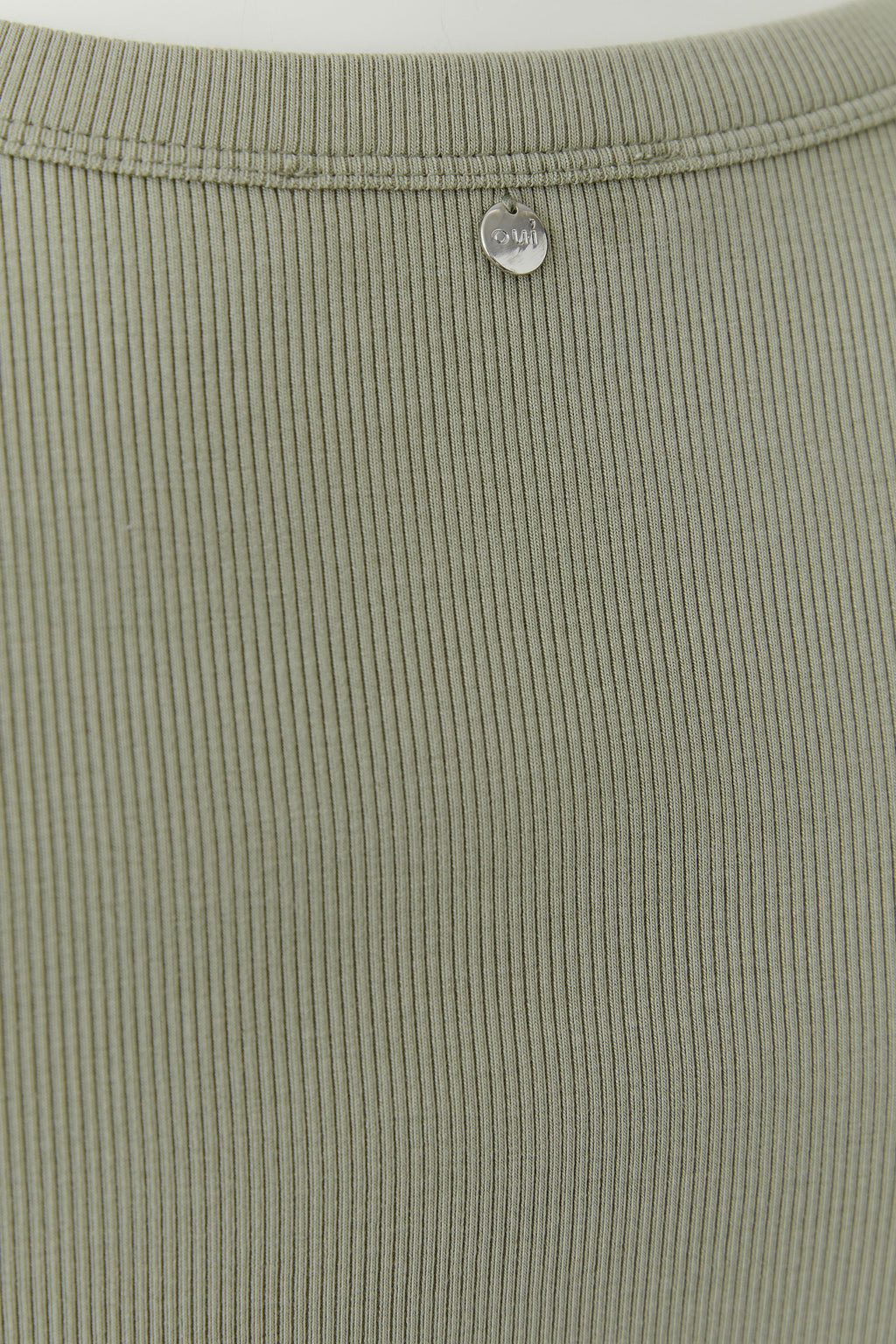 Oui 97459 Green Vest Top