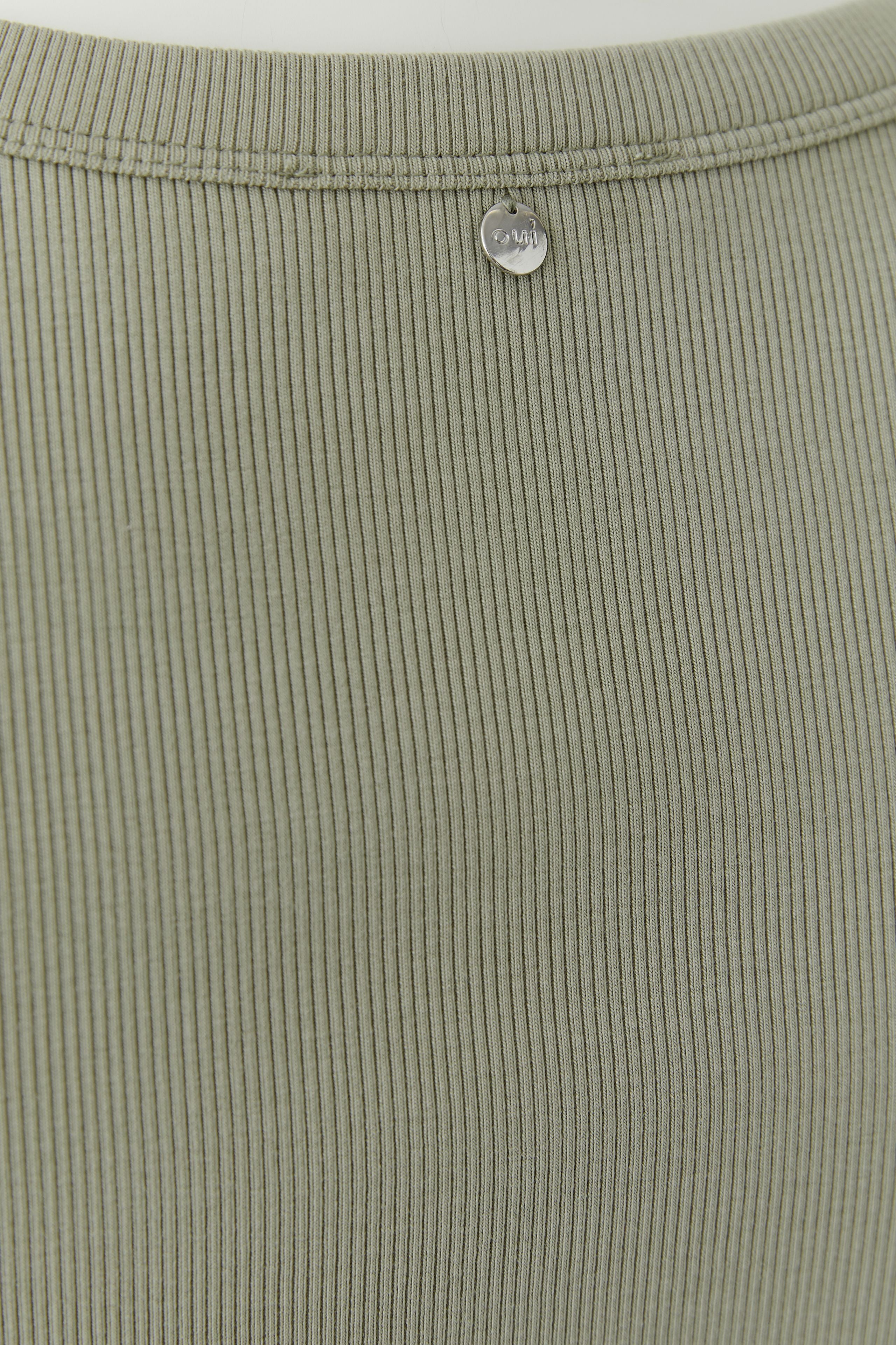 Oui 97459 Green Vest Top