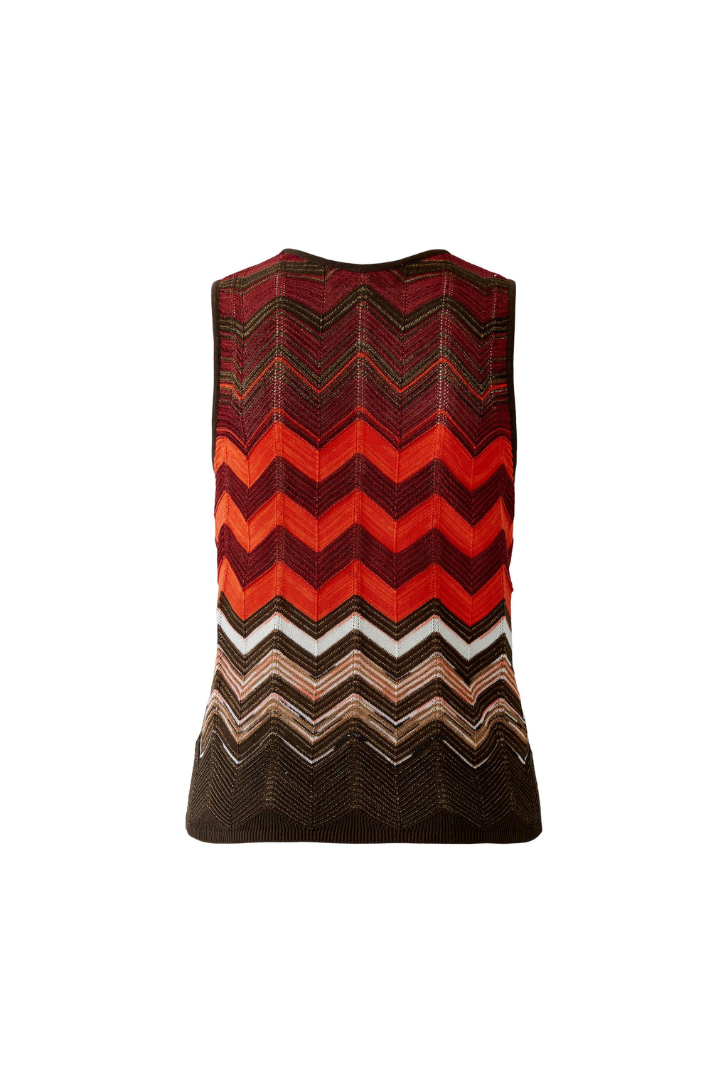 Oui 97567 Red/Brown Knitted Tank Top