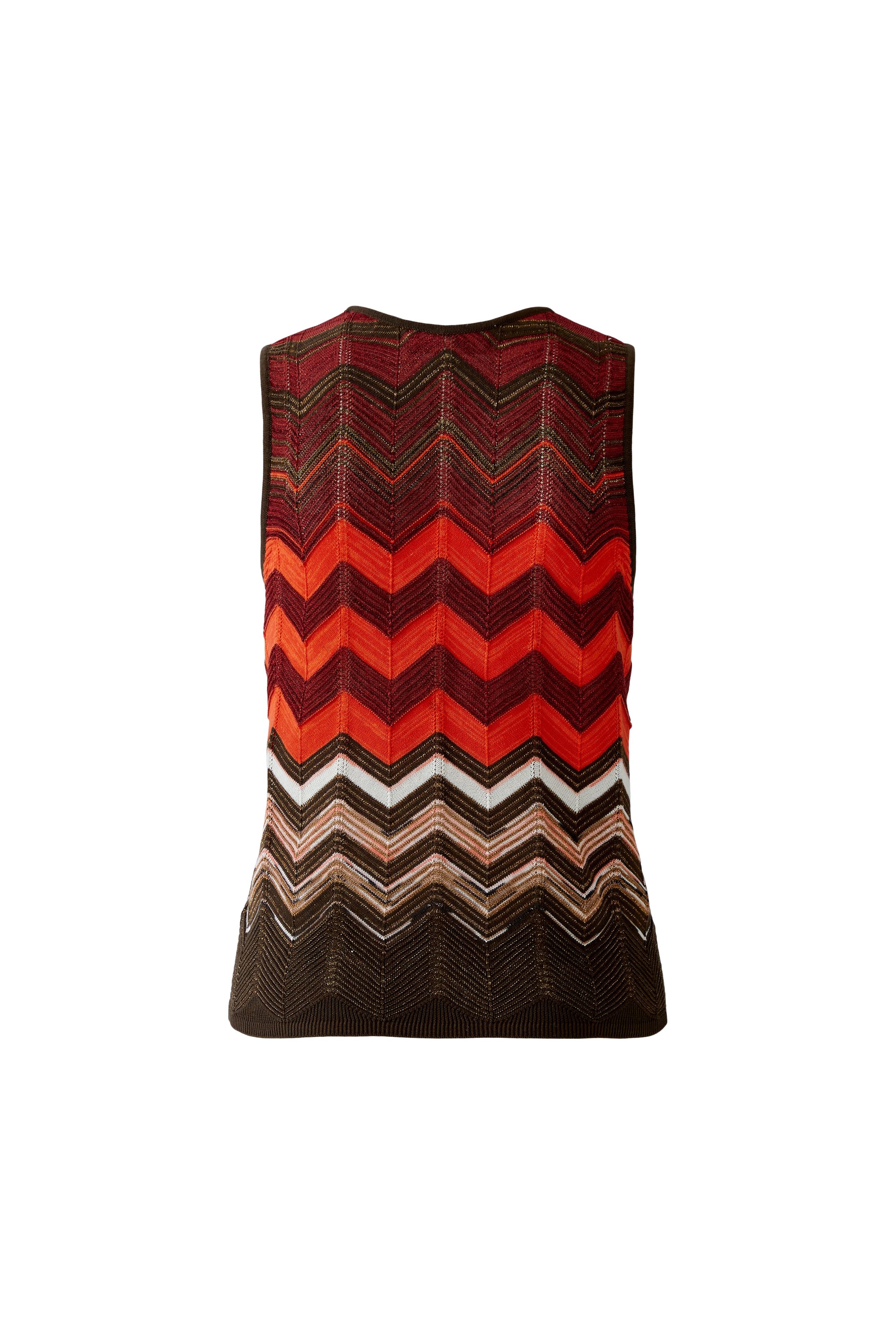 Oui 97567 Red/Brown Knitted Tank Top