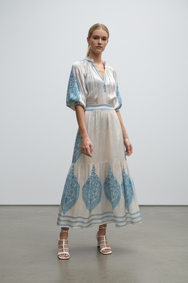BRDR Hycinth Blue Mix Dress