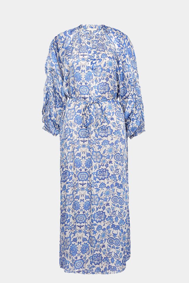 BRDR Tamara Blue Floral Printed Dress