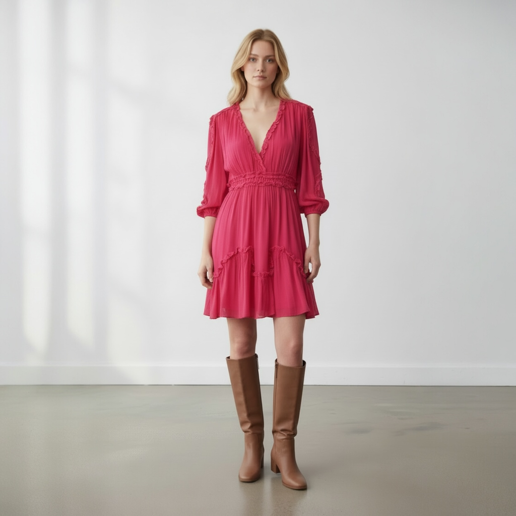 BRDR Valentina Mini Red Dress