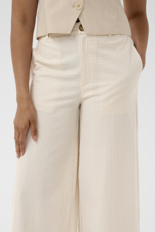 Part Two Part Two Brita White Striped Trousers
