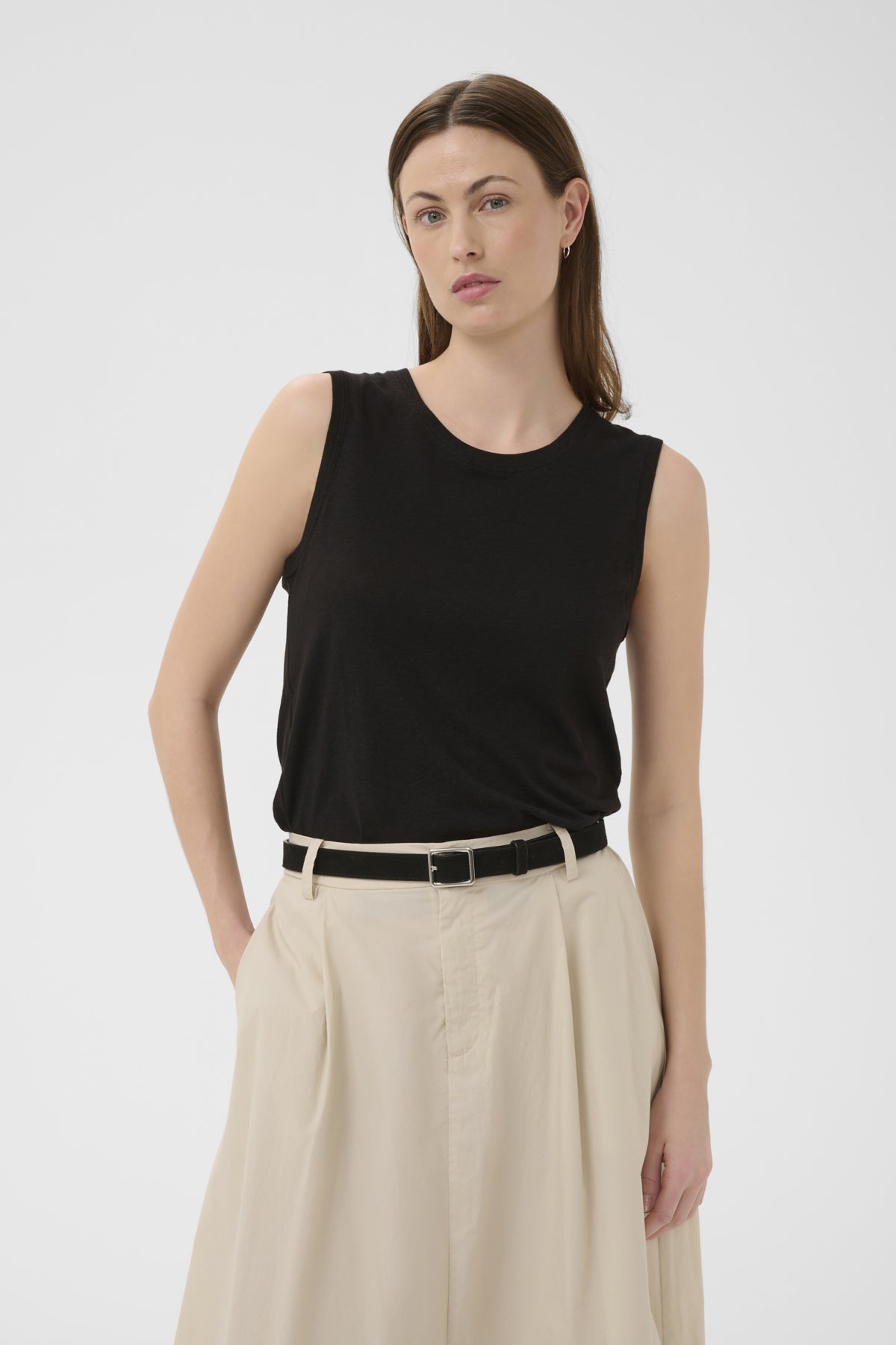 Part Two Buena Linen Top – Black, Rust or  White