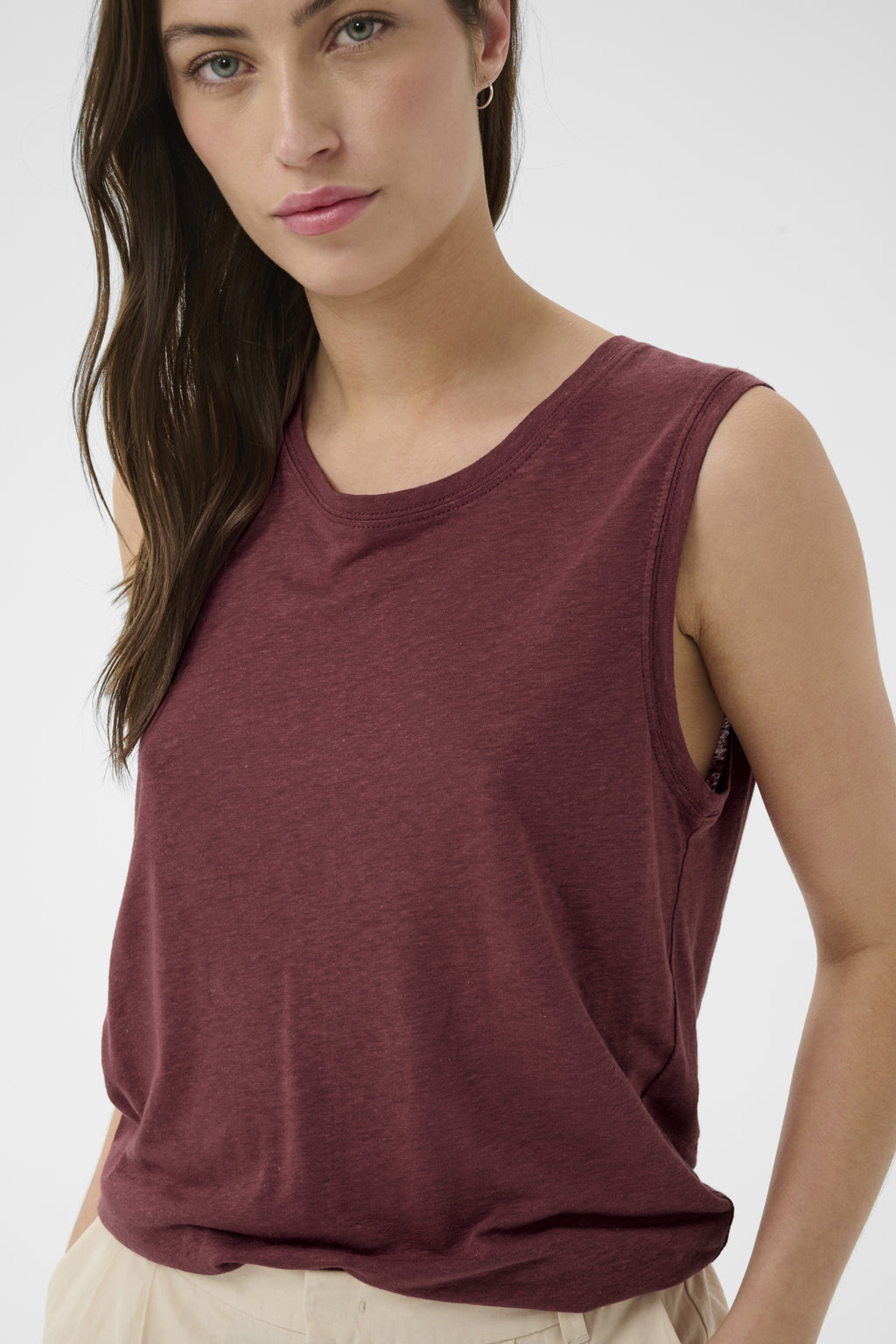 Part Two Buena Linen Top – Black, Rust or  White