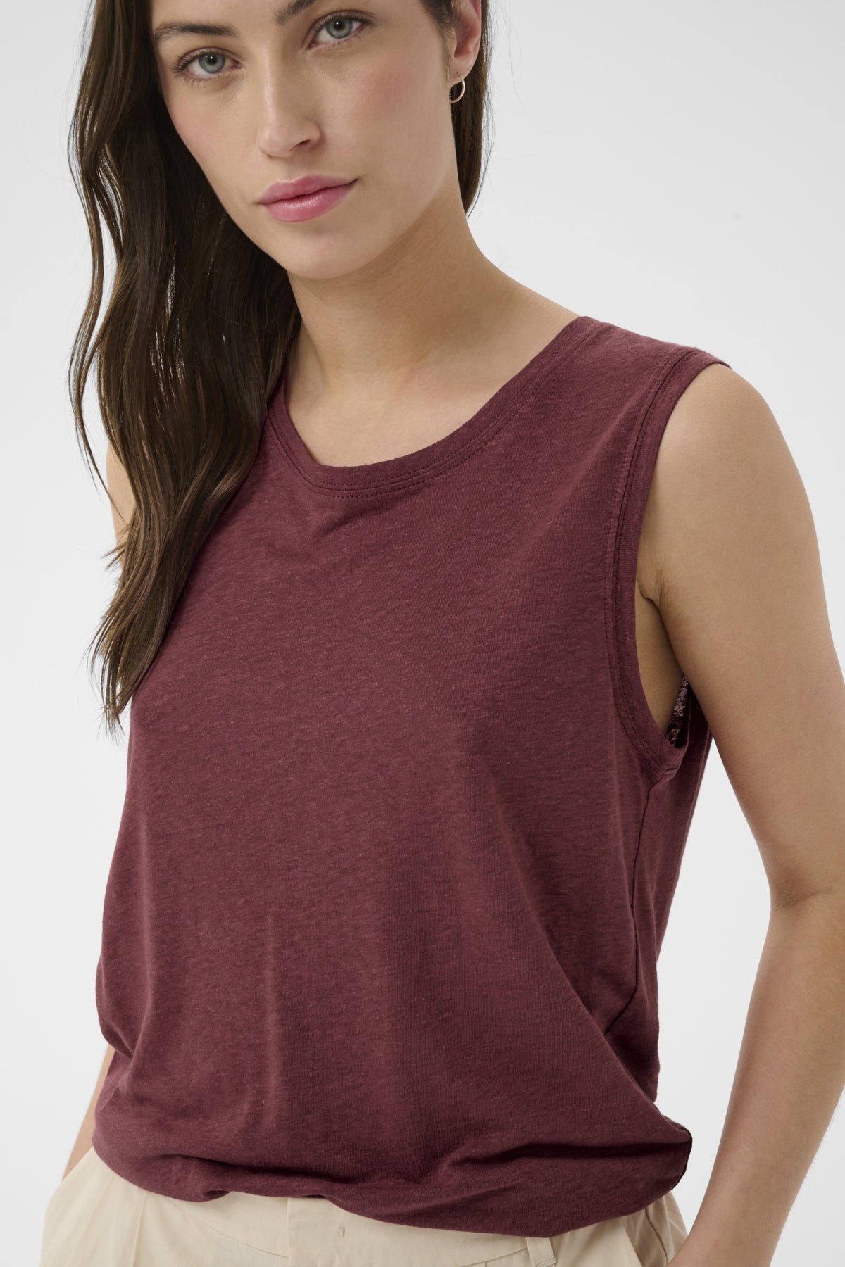 Part Two Buena Linen Top – Black, Rust or  White
