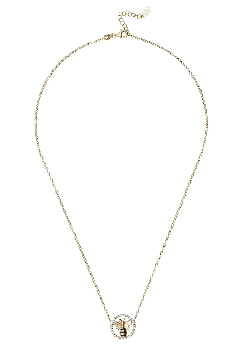 Latelita Bumble Bee Pendant Necklace Gold