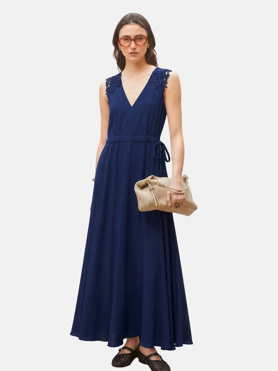 Suncoo Cazey Maxi Dress – Available in Navy or Rose Pink