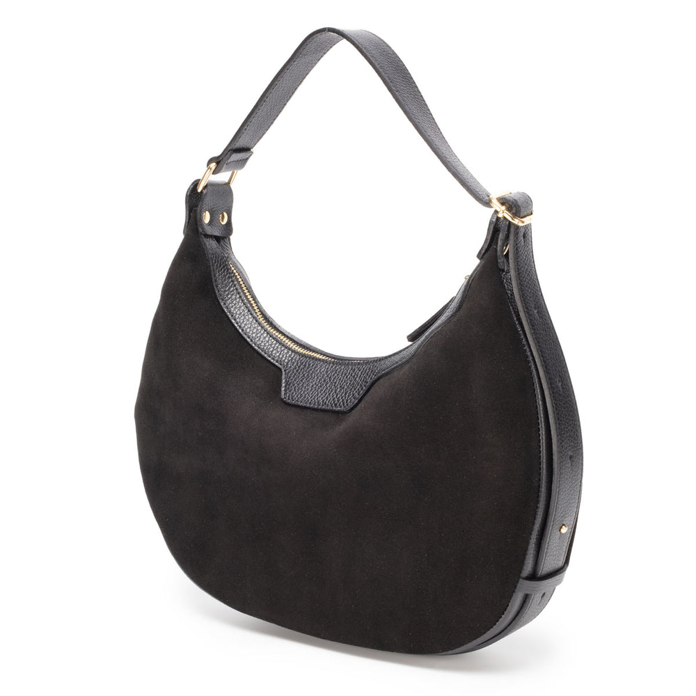 Elie Beaumont Shoulder Handbag - Crescent Suede