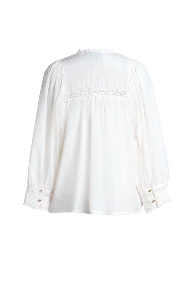 Emily Lovelock Anya Blouse – White