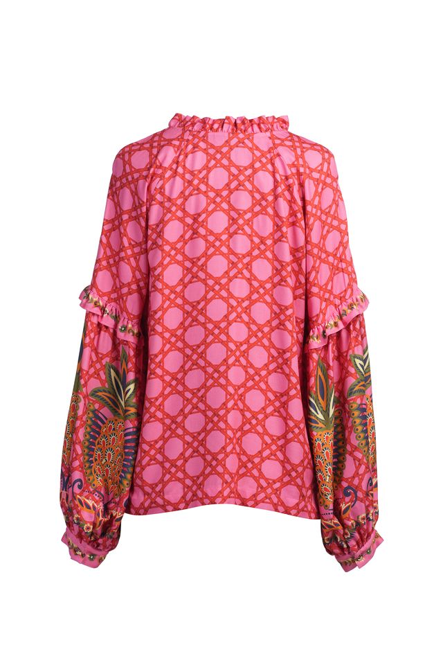 Emily Lovelock Emma Blouse – Pink Floral