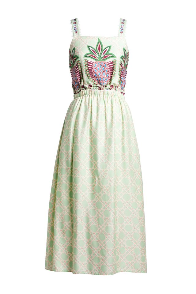 Emily Lovelock Lilian Dress – Elegant Printed Midi Sundress