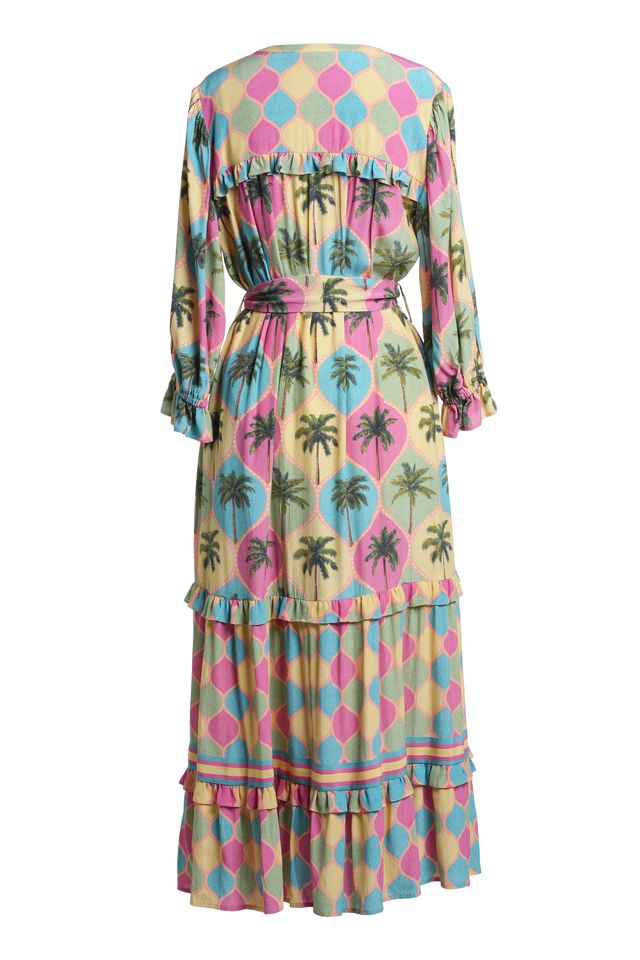 Emily Lovelock Adela Dress – Print Mix Maxi Dress