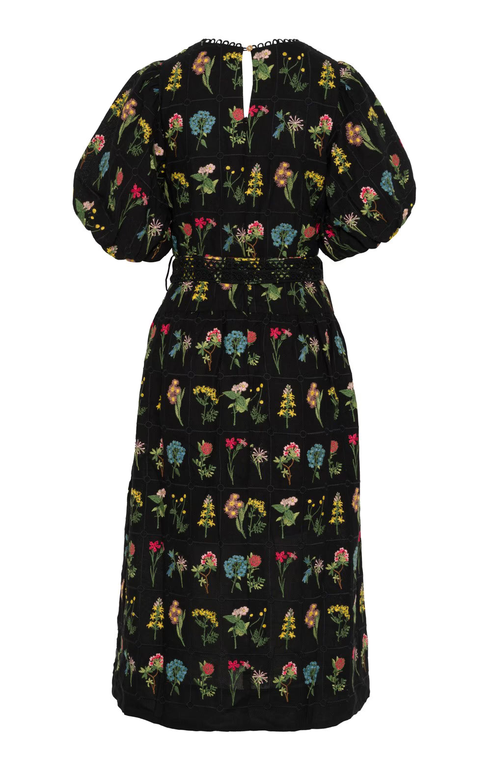 Emily Lovelock Christina Black Satin Dress