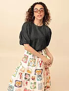 Emily Lovelock Greta Skirt – Multi Print Maxi Skirt