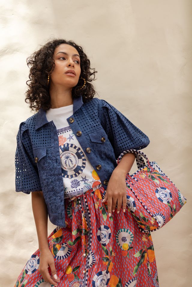Emily Lovelock Judy Blue Short Sleeved Jacket