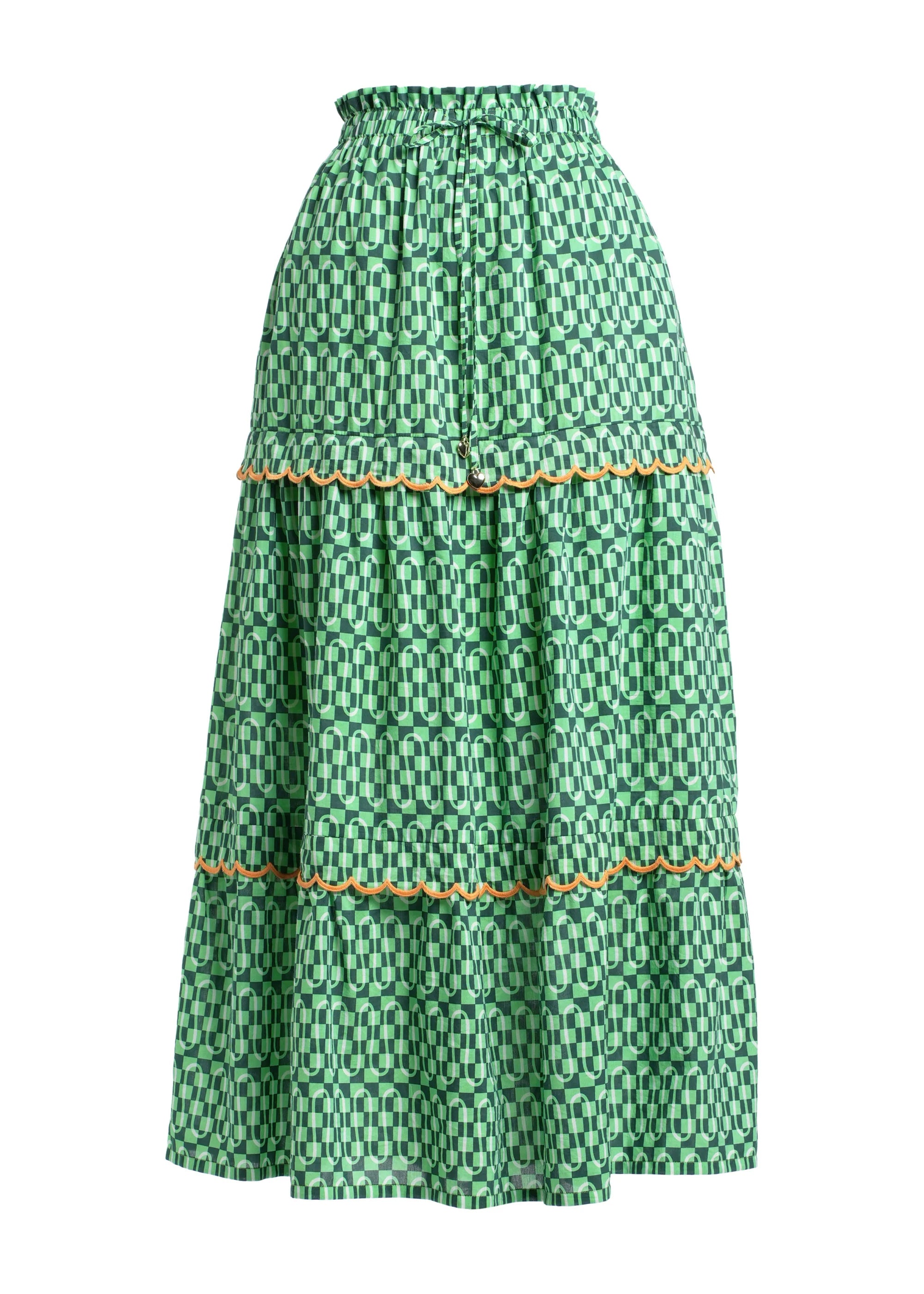 Emily Lovelock Kiara Skirt – Green Maxi Skirt