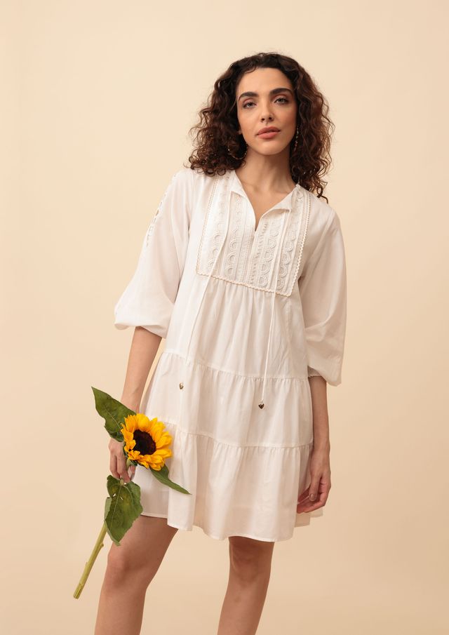 Emily Lovelock Reese Dress – White