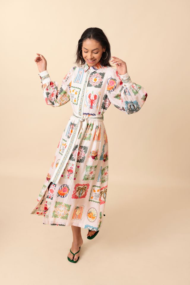 Emily Lovelock Blythe Multi Shirt Dress