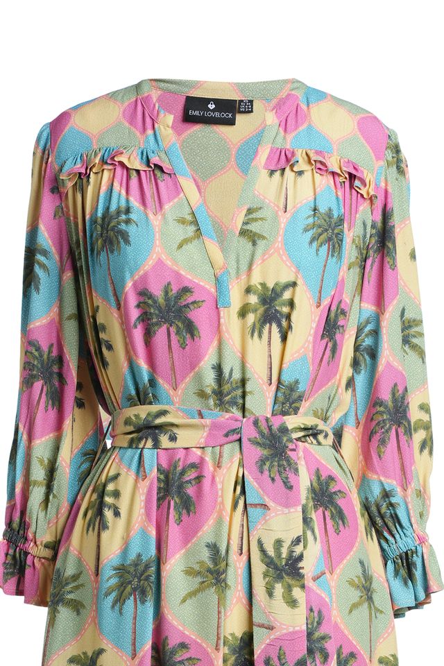 Emily Lovelock Adela Dress – Print Mix Maxi Dress