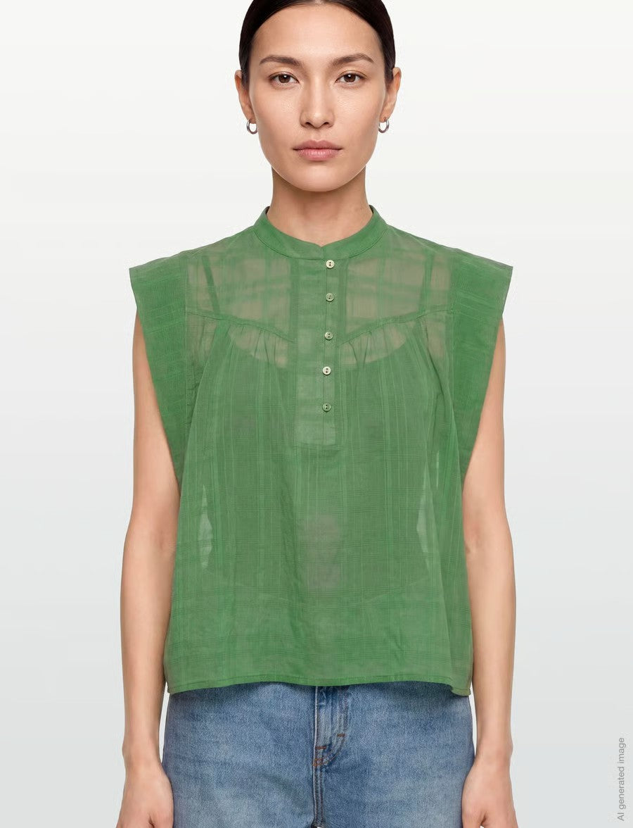 Suncoo Lily Blouse - White or Green