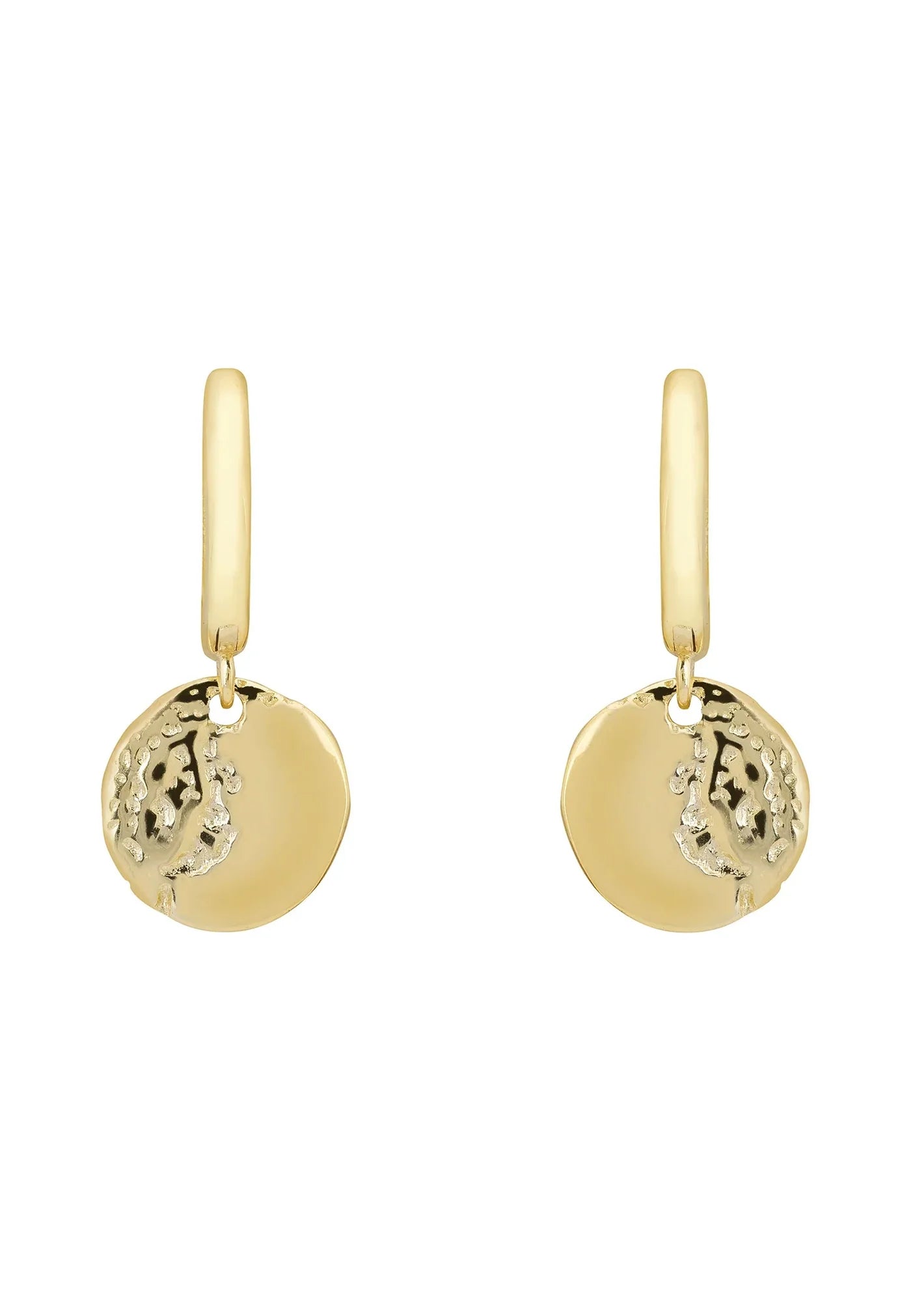 Latelita Lunar Moon Huggie Hoop Earrings Gold