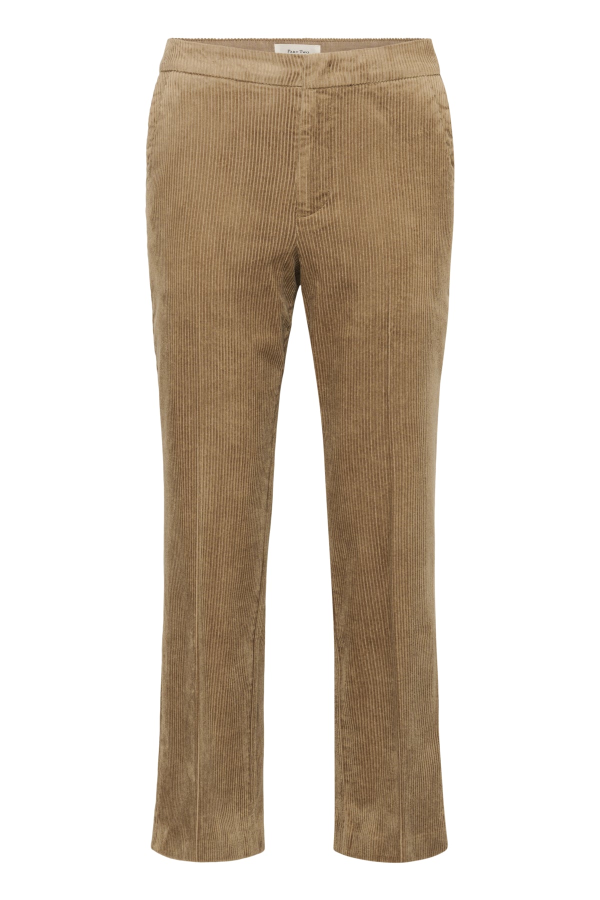 Part Two Mishas Tan Cord Trousers – Soft Stretch Straight-Leg Cords