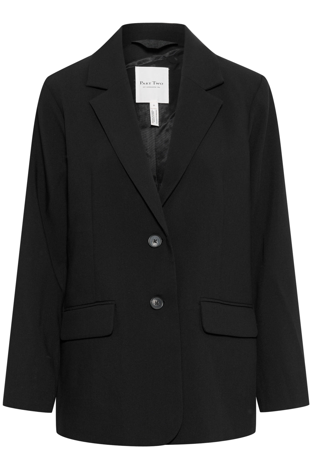 Part Two Nara Black Blazer – Relaxed Tailored Jacket
