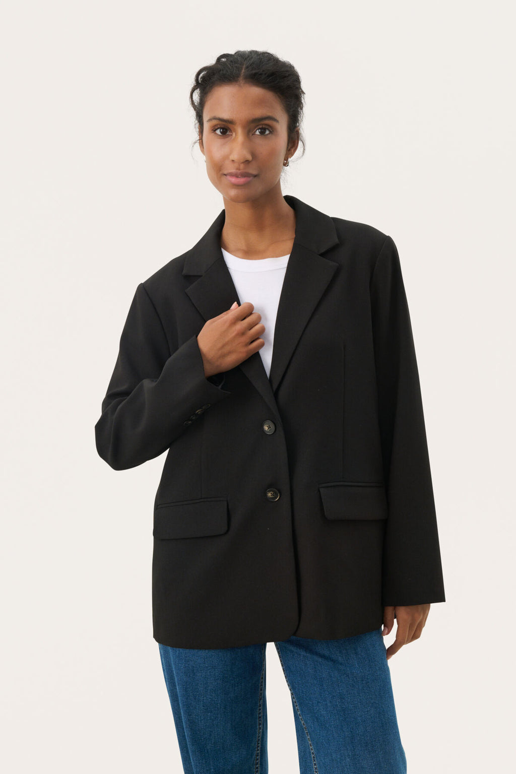 Part Two Nara Black Blazer – Relaxed Tailored Jacket