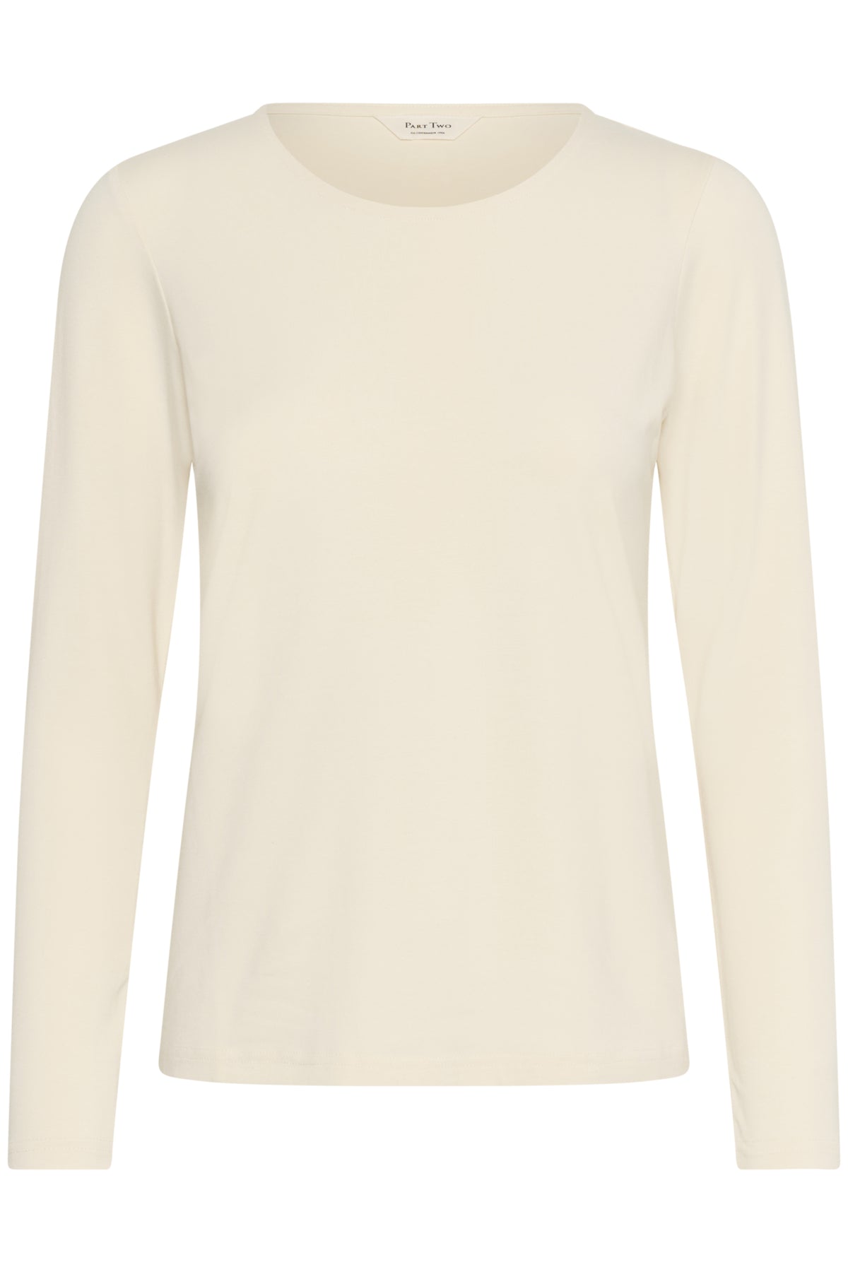 Part Two Nemajas Long Sleeve T-Shirt – Cream / Dark Blue & White Stripe