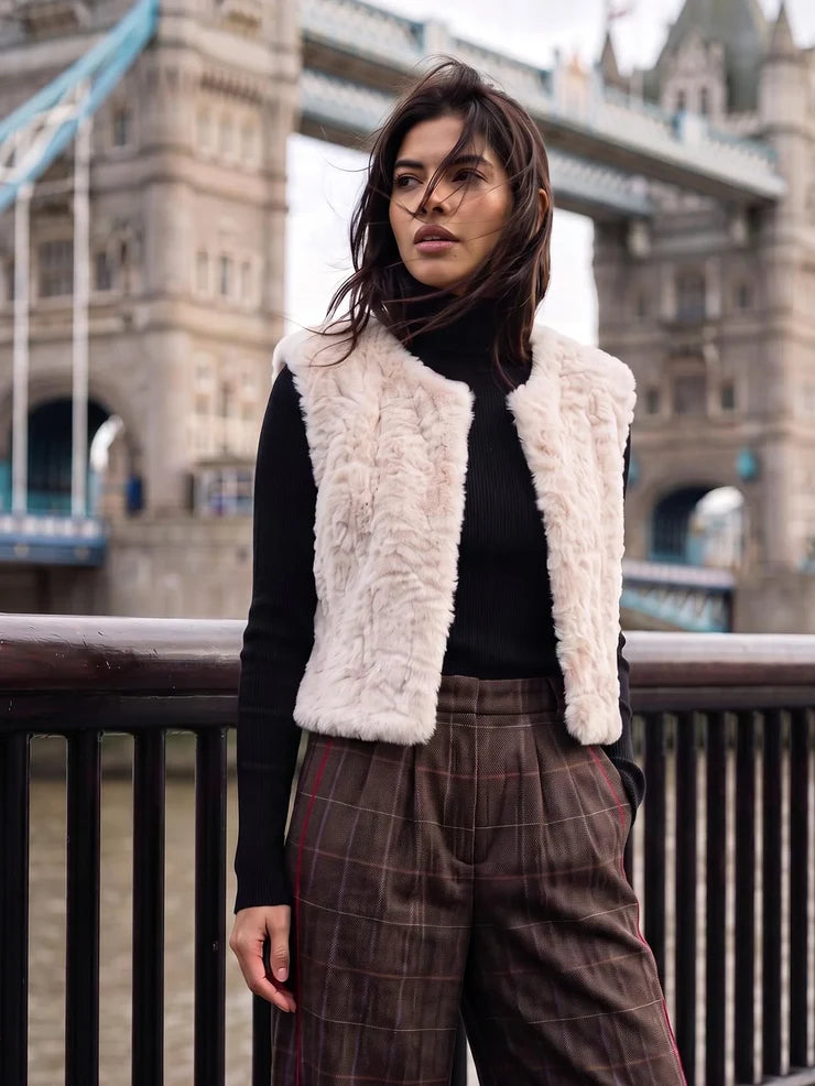 Nooki Design Nooki Edelweiss Gilet - Black, Cream, Leopard, Plum or Mink